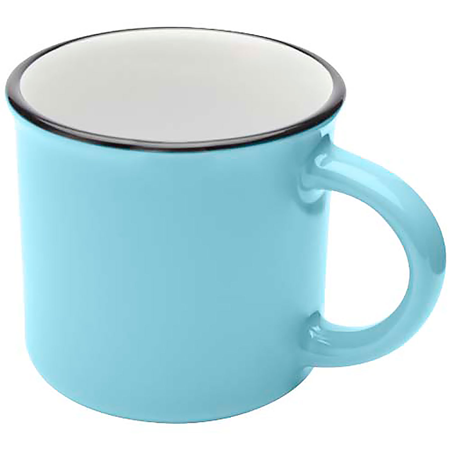 Bari 240 ml ceramic mug - blue