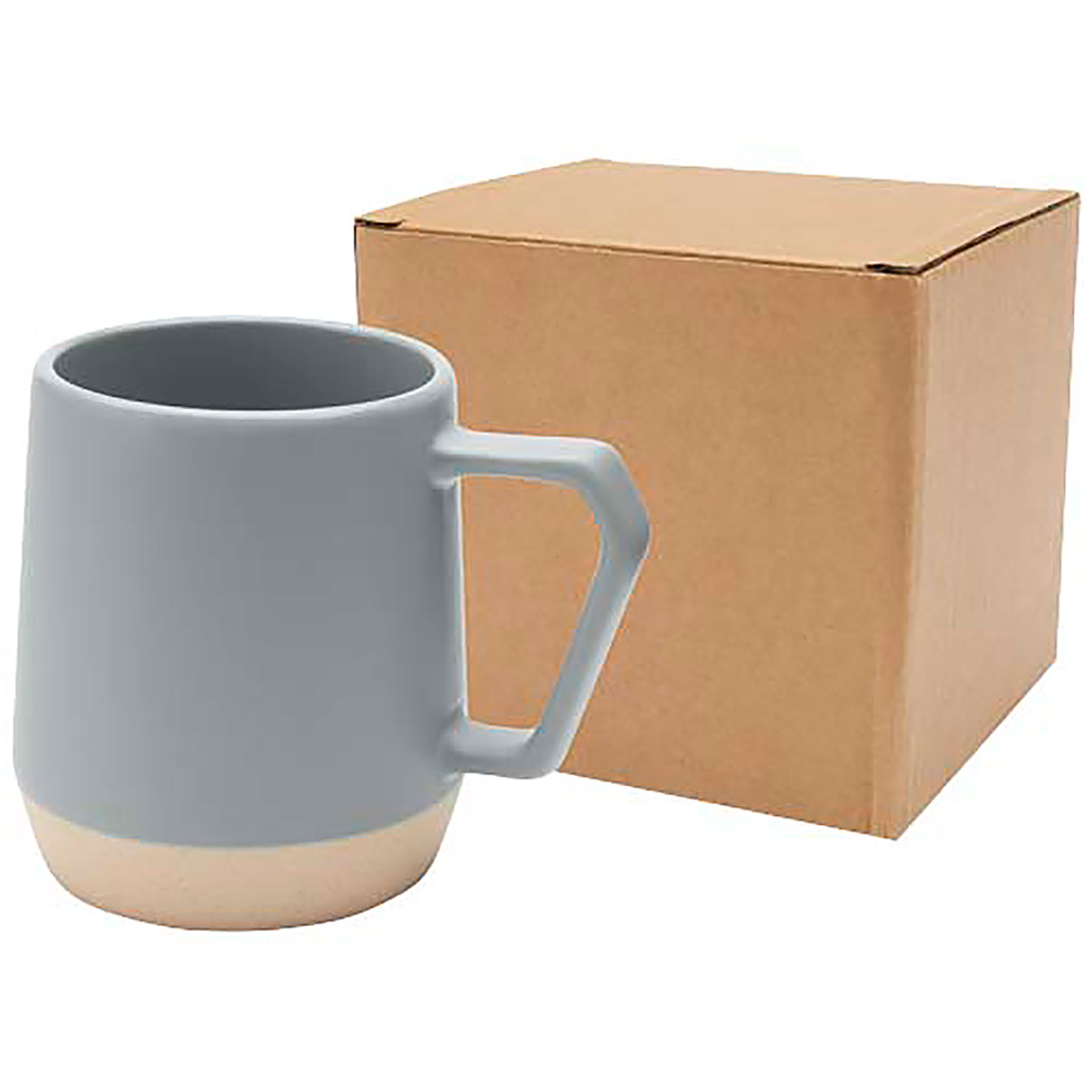 Dolce 300 ml ceramic mug with matt finish - grey