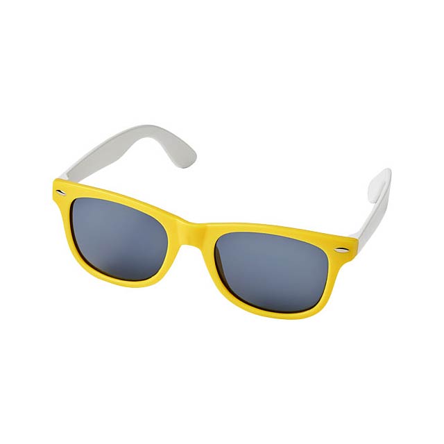 Sun Ray colour block sunglasses - yellow