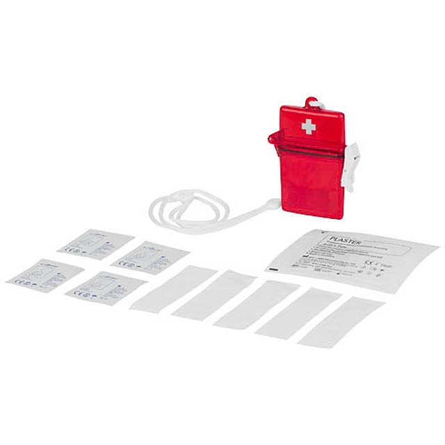 Haste 10-piece first aid kit - red