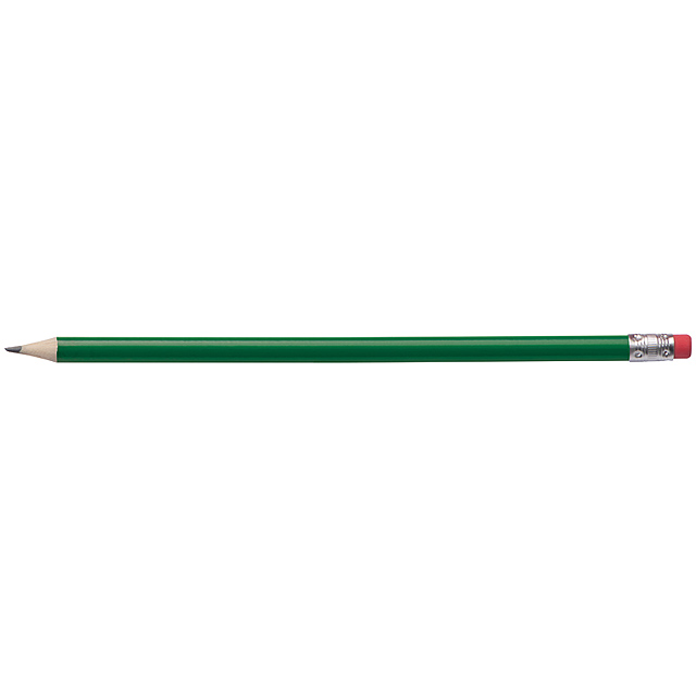 Ceruzka s gumou - zelená