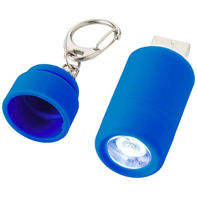 Avior wiederaufladbares LED-USB-Schlüssellicht - blau