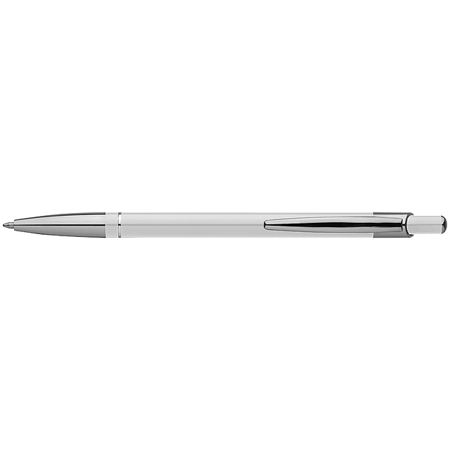 Kugelschreiber aus Metall - Weiß 