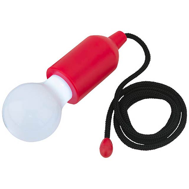 Helper LED-Lampe mit Schnur - Rot