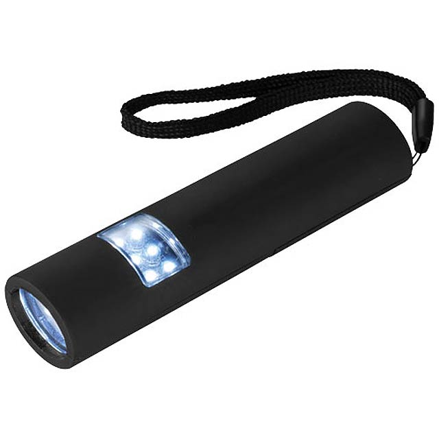 Mini-grip LED magnetic torch light - black