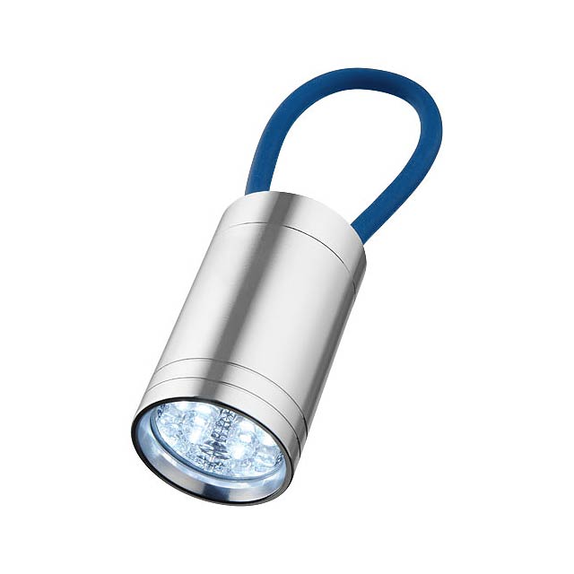 Vela 6 LED-Taschenlampe mit Leuchtband - blau
