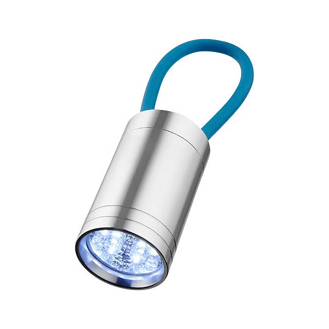 Vela 6 LED-Taschenlampe mit Leuchtband - blau