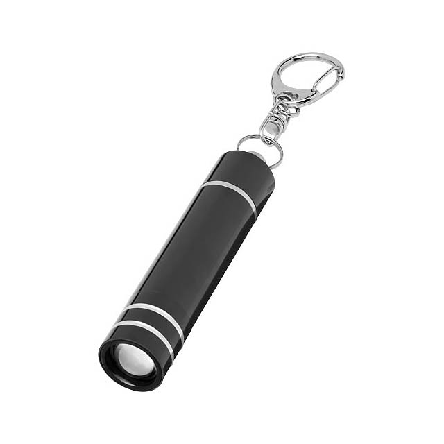 Nunki  Schlüsselanhänger mit LED Licht - schwarz