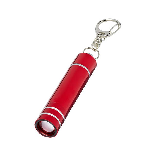 Nunki  Schlüsselanhänger mit LED Licht - Transparente Rot