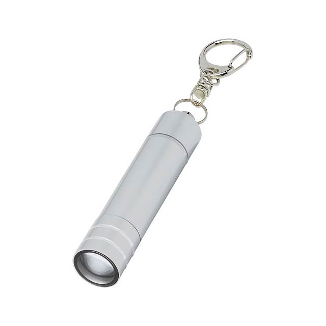 LED svítilna na klíčenku Nunki - stříbrná
