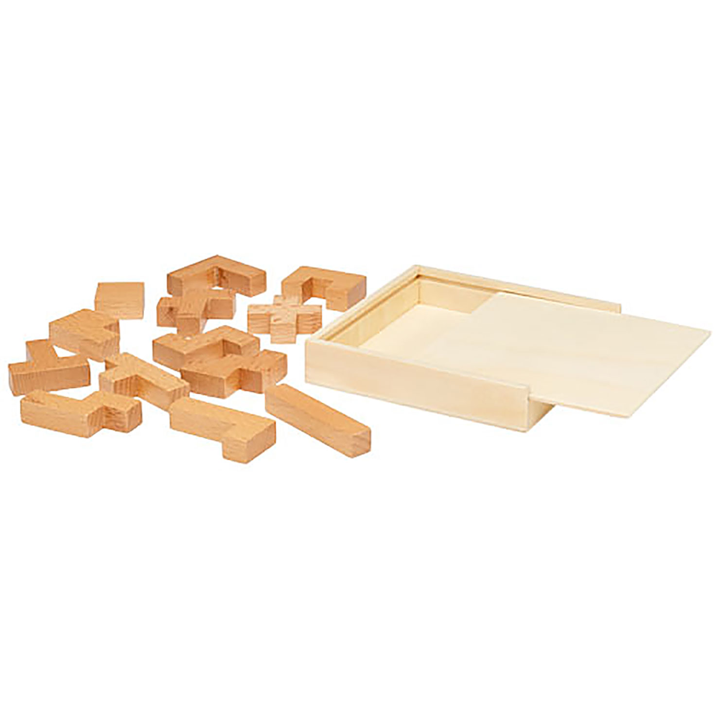 Bark wooden puzzle - beige