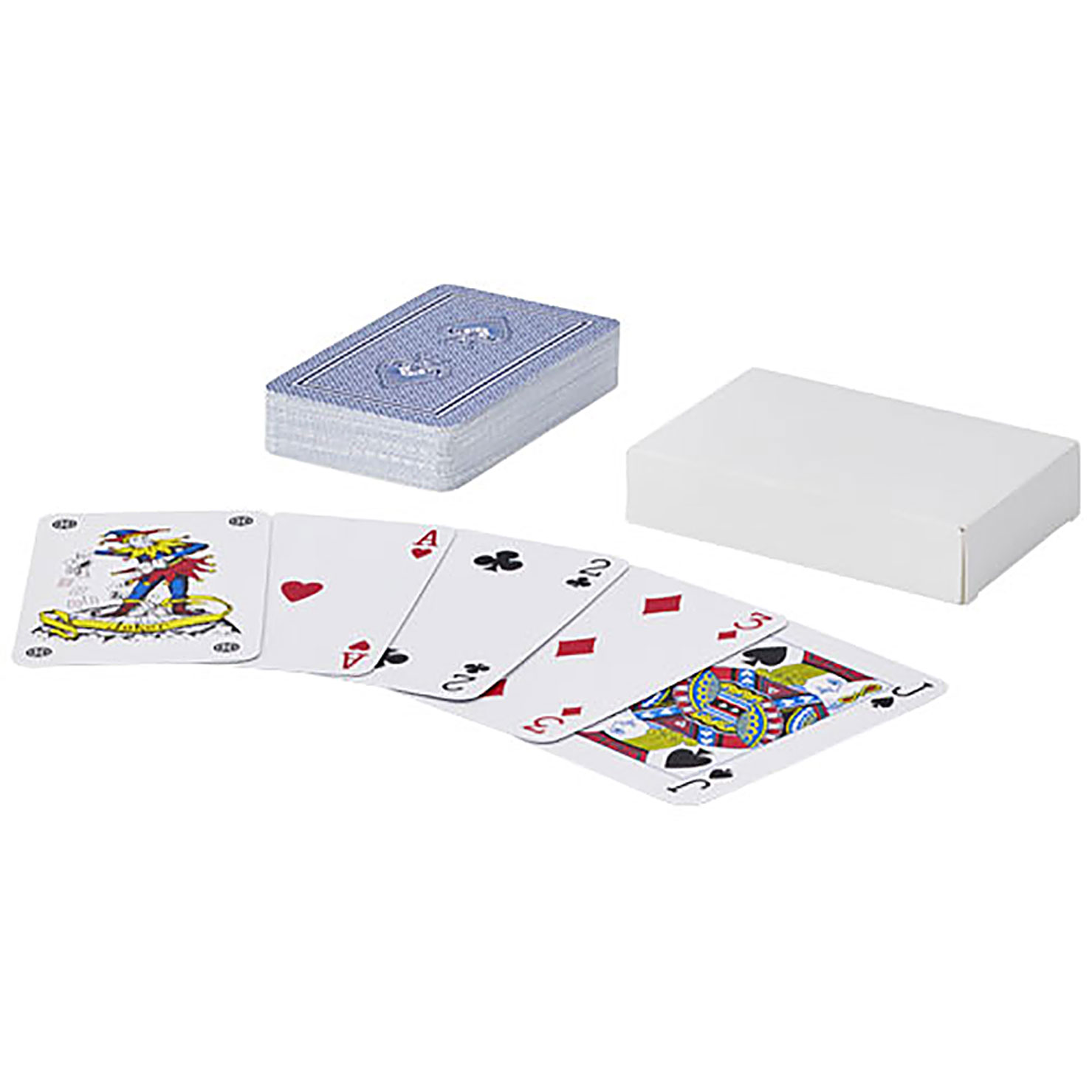 Ace playing card set - white