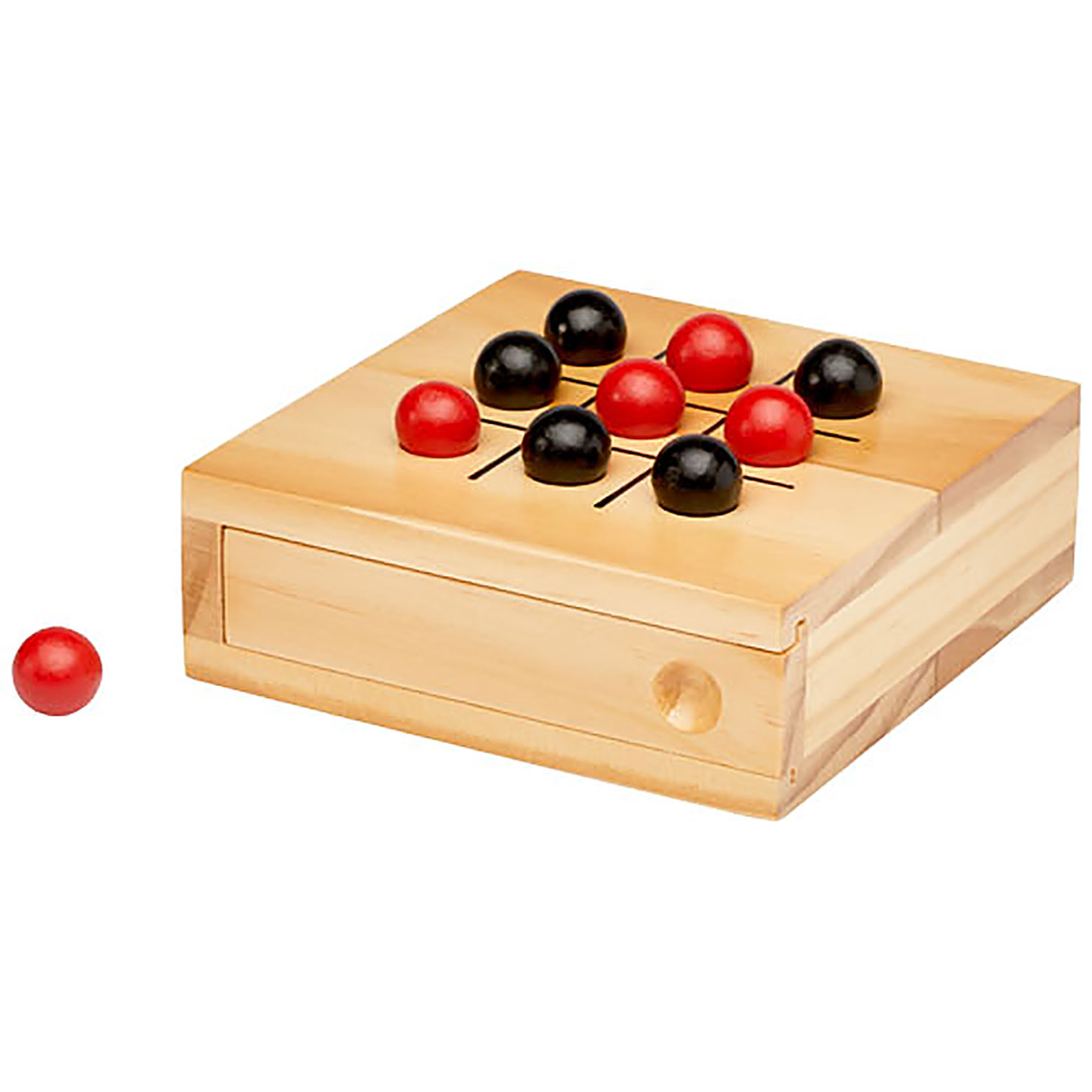 Strobus wooden tic-tac-toe game - beige