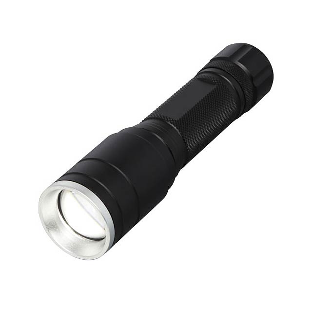 Stroud 5W rechargable large flashlight - black