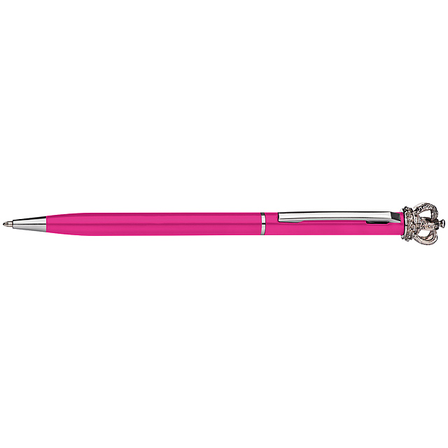 Kugelschreiber mit Krone - Rosa