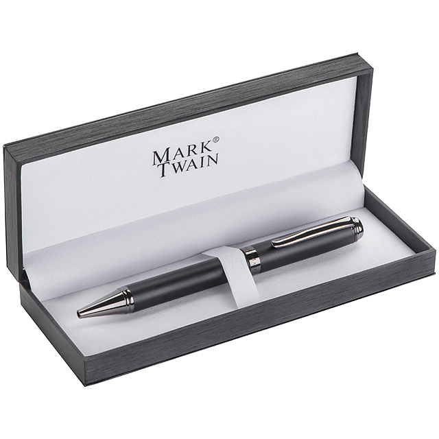 Mark Twain Kugelschreiber - schwarz