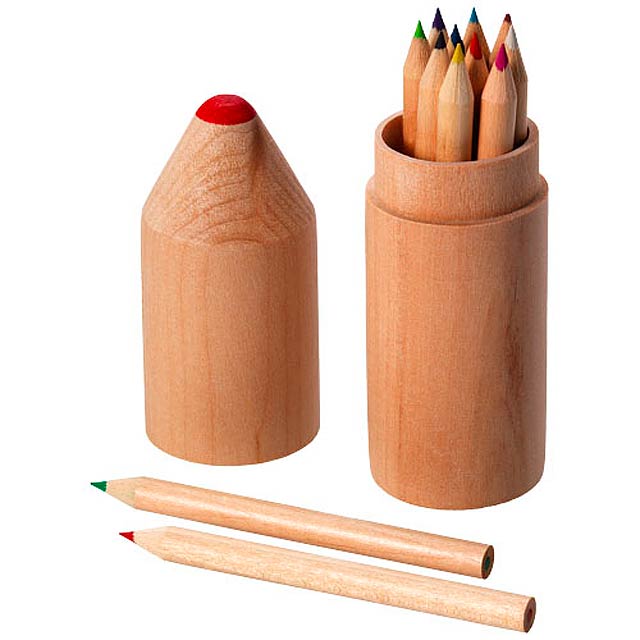 Bossy 12-piece coloured pencil set - beige