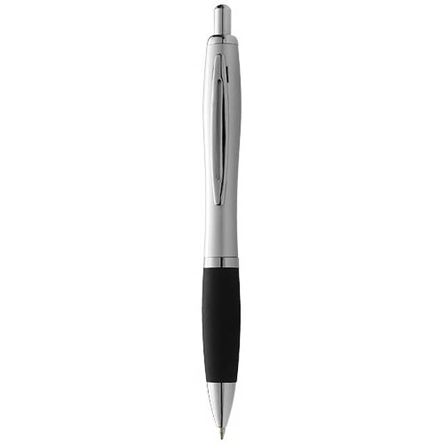 Kuličkové pero s jemným úchopem Mandarine - stříbrná