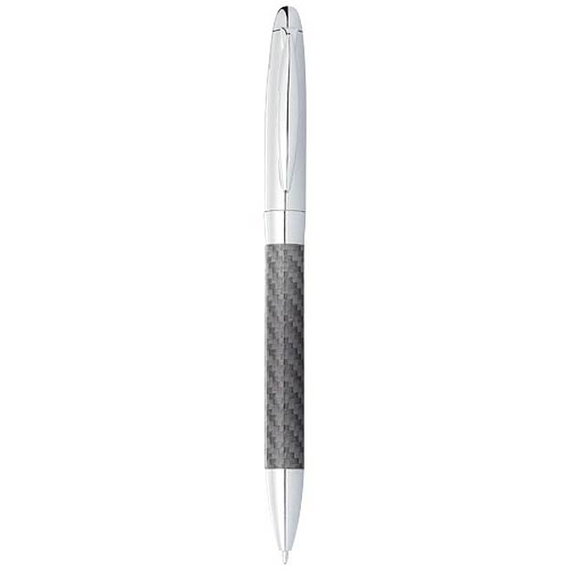 Winona ballpoint pen with carbon fibre details - black