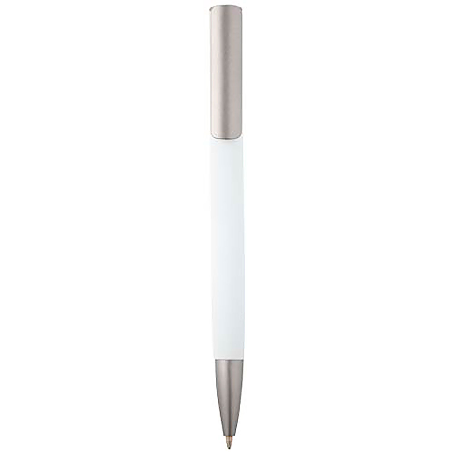 Ziguur recycled aluminium ballpoint pen (black ink) - white