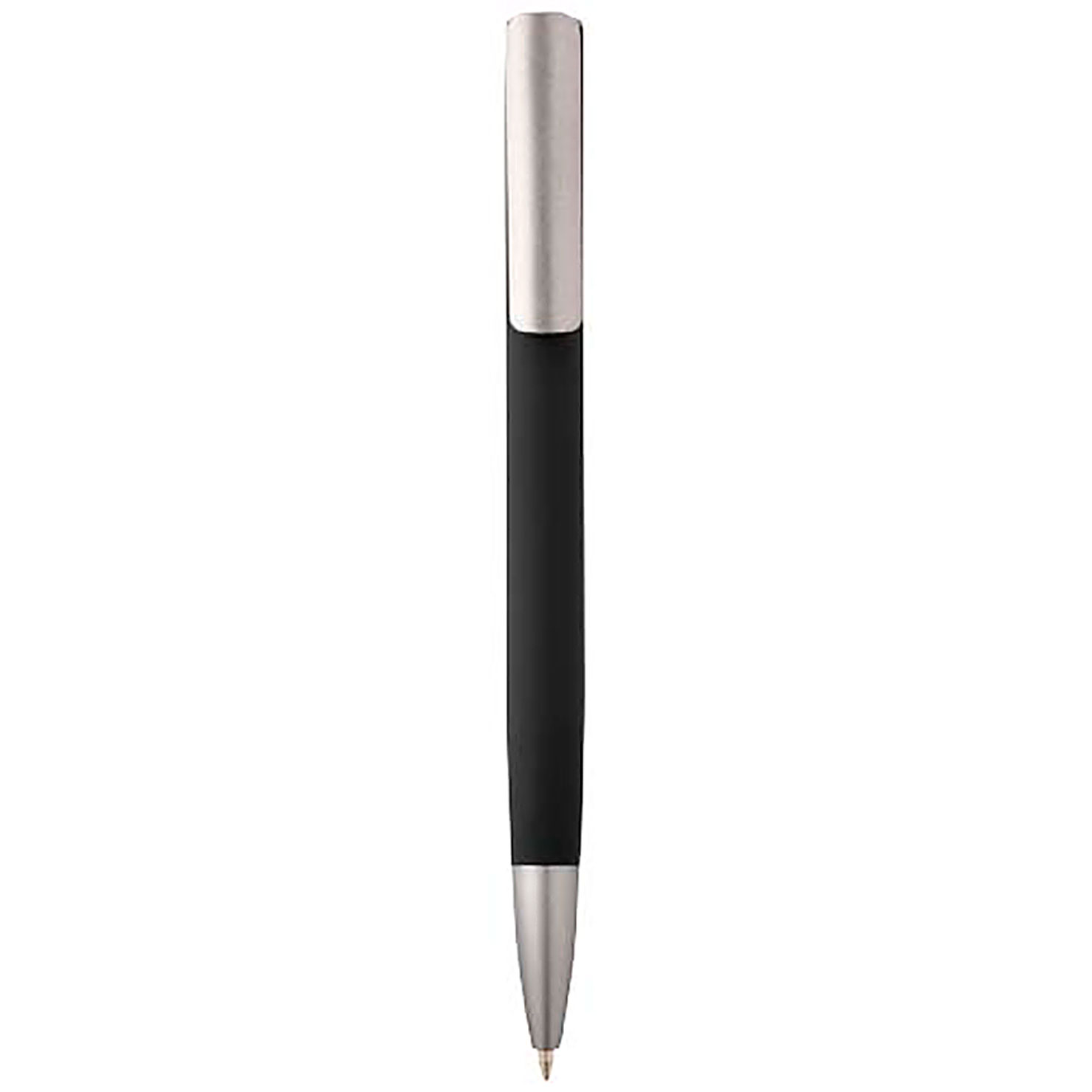 Ziguur recycled aluminium ballpoint pen (black ink) - black