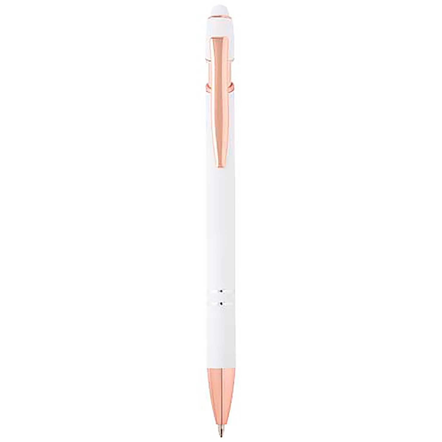 Nanna ballpoint pen with rose gold finish (black ink) - white