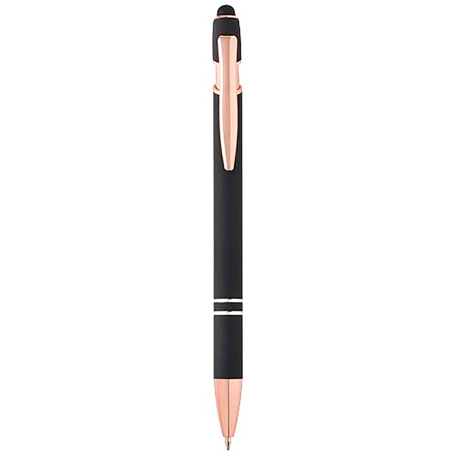 Nanna ballpoint pen with rose gold finish (black ink) - black