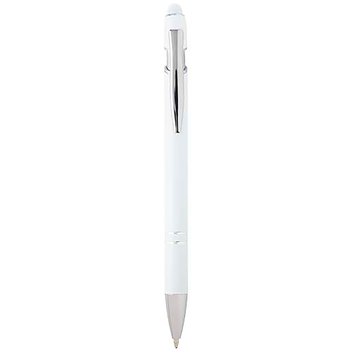 Kish ballpoint pen with silver finish (black ink) - white