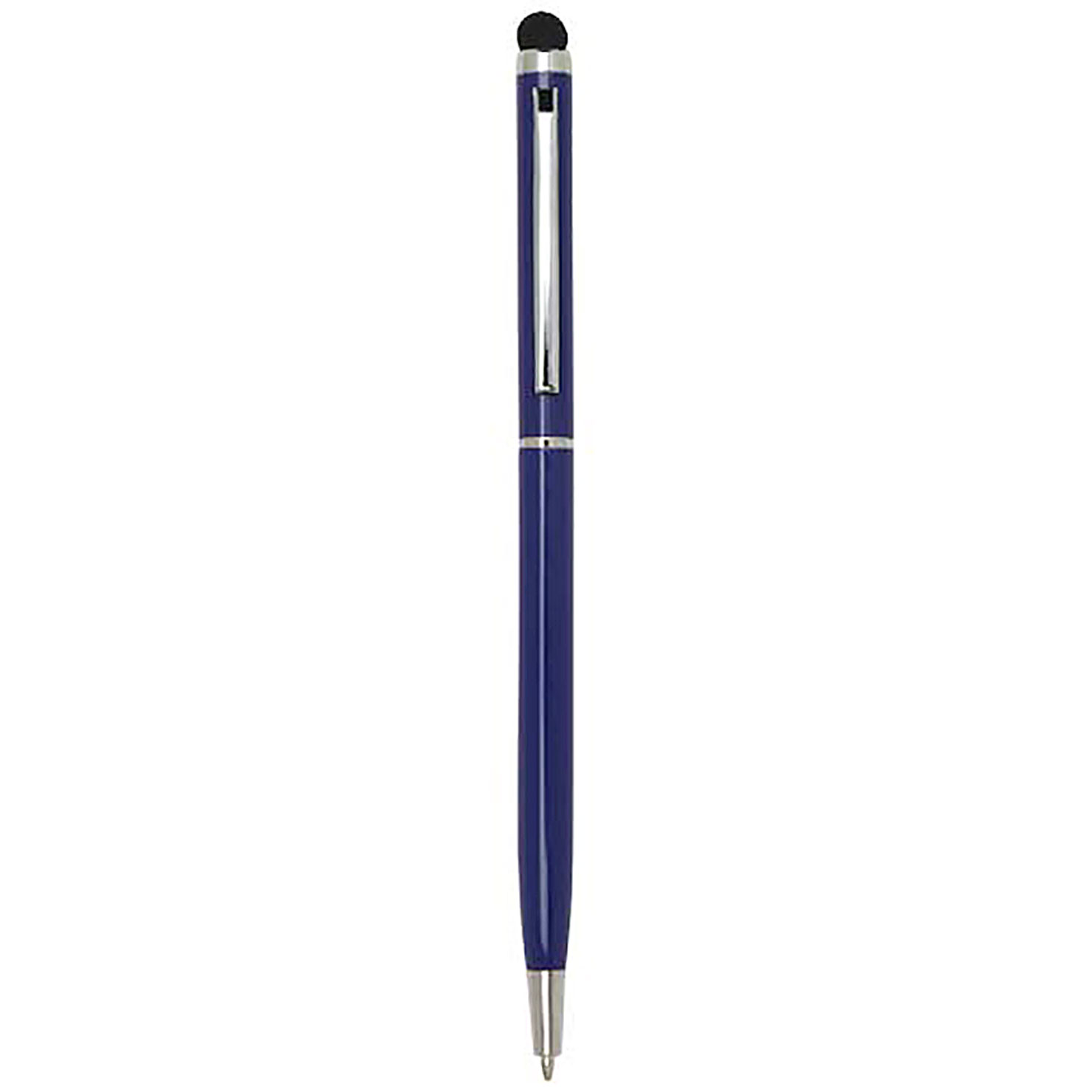 Ore aluminium ballpoint pen with stylus (blue ink) - tyrkysová