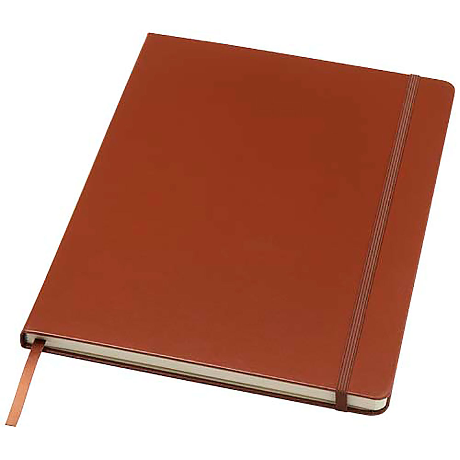 Executive A4 hard cover notebook - brown