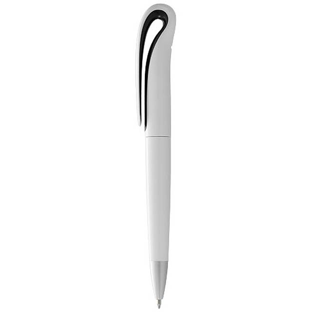 Swansea biele guličkové pero - čierna