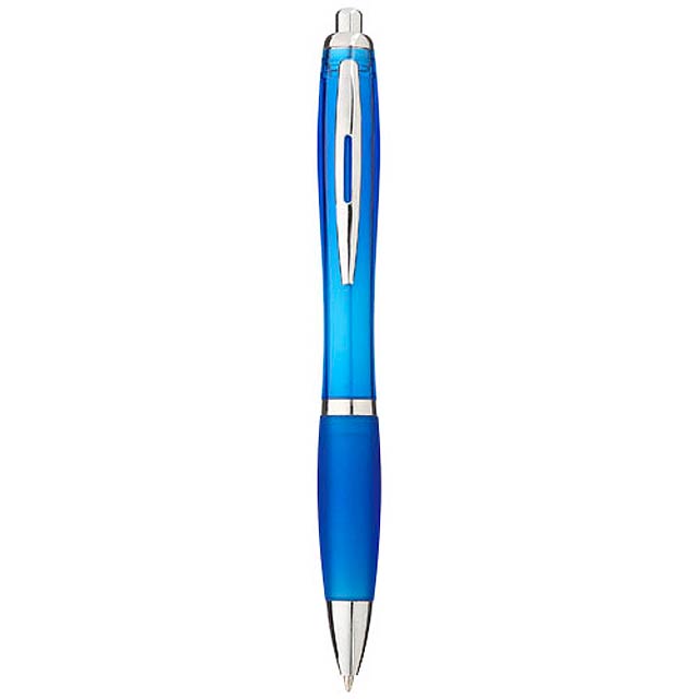Nash Kugelschreiber mit farbigem Schaft und Griff - blau