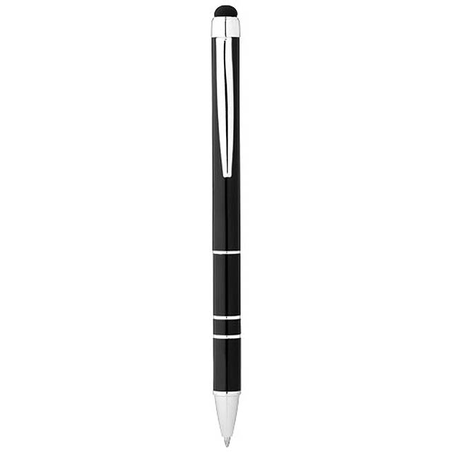 Charleston aluminium stylus ballpoint pen - black