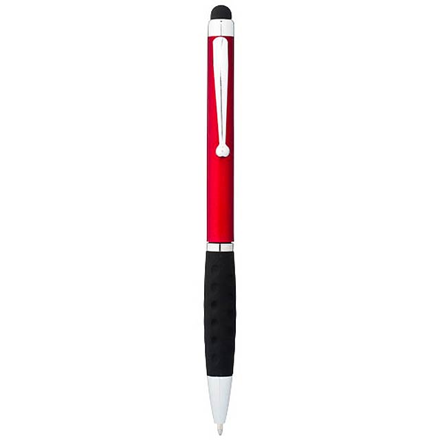 Guľôčkové pero so stylusom - červená