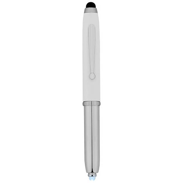 Xenon Stylus Kugelschreiber mit LED Licht - Weiß 