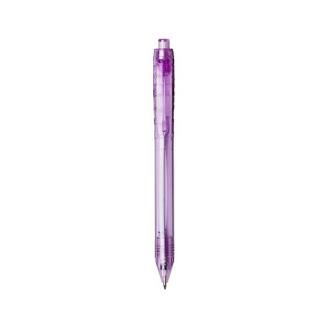 Vancouver recycled PET ballpoint pen - transparent violet