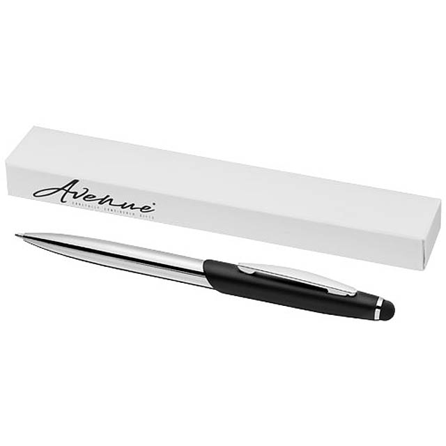 Geneva stylus ballpoint pen - black