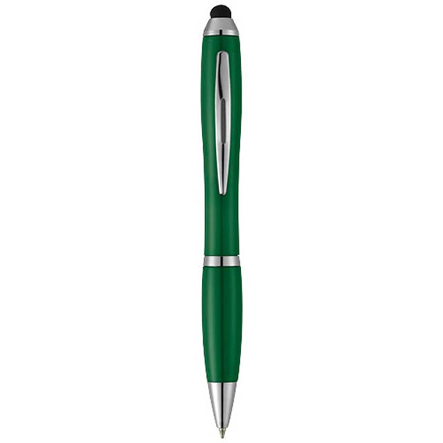 Nash stylus ballpoint pen with coloured grip - green