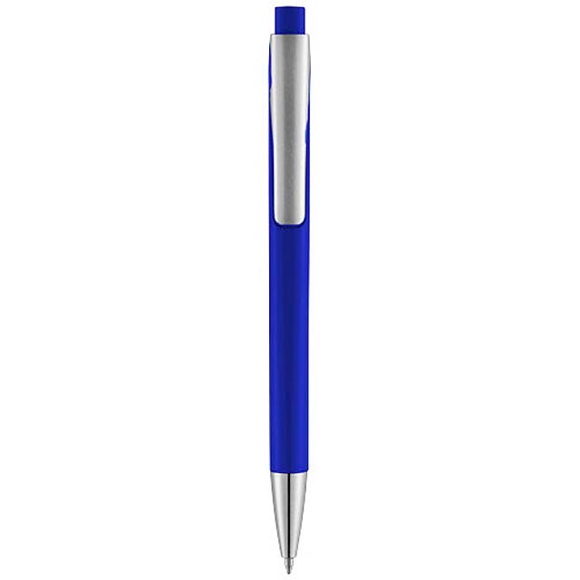 Kuličkové pero s čtvercovým tělem Pavo - královsky modrá