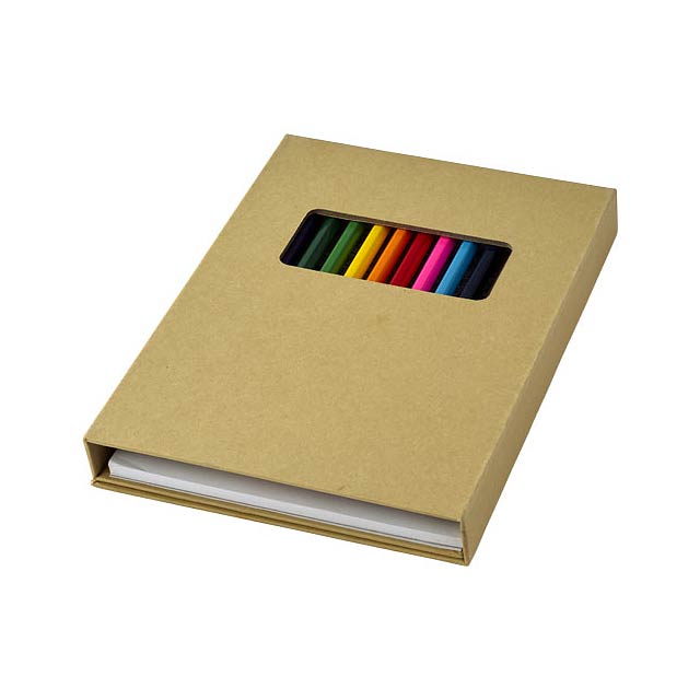 Pablo colouring set with drawing paper - beige