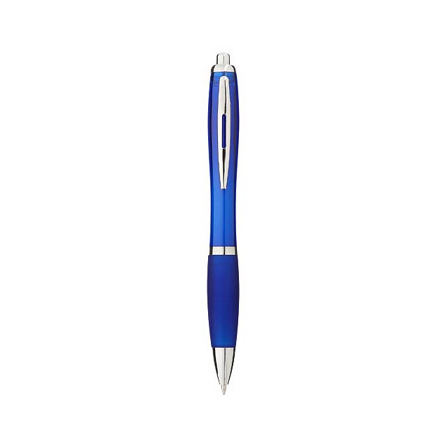 Nash ballpoint pen coloured barrel and grip - blue