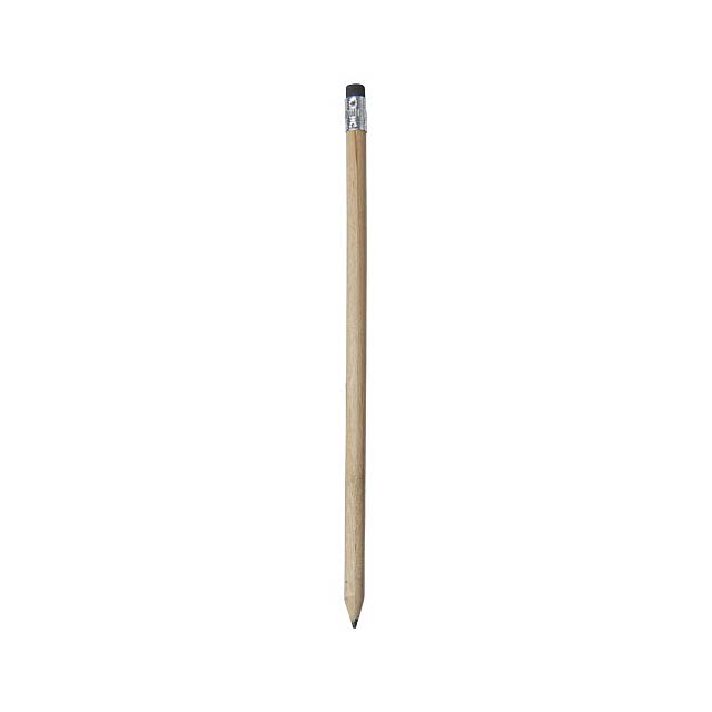 Cay wooden pencil with eraser - beige