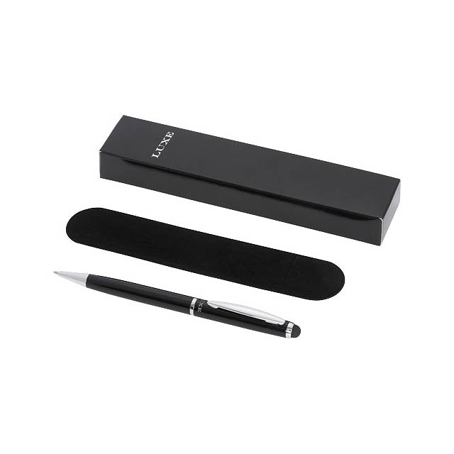 Kuličkové pero a stylus Lento - černá