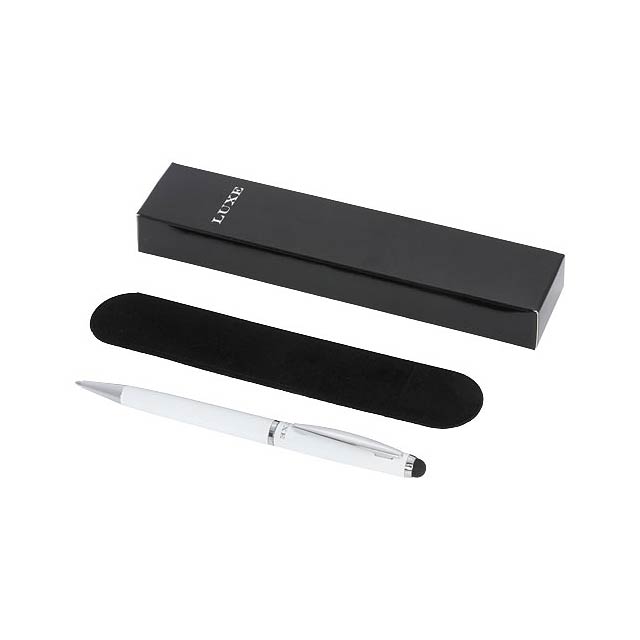 Lento stylus ballpoint pen - white