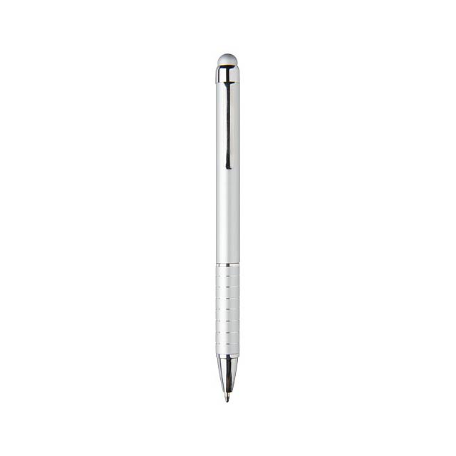 Hliníkové kuličkové pero Glaze - stříbrná