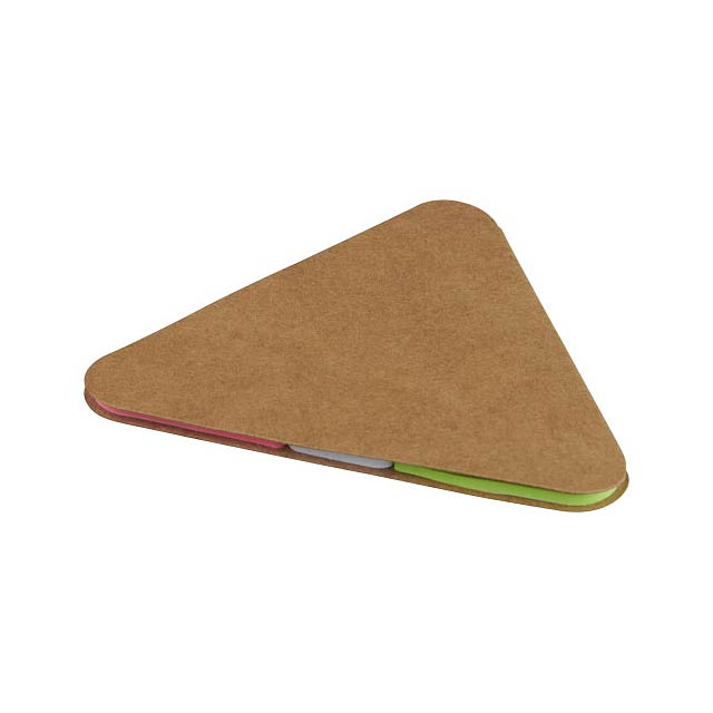 Samolepící štítky ve tvaru trojúhelníku - hnedá