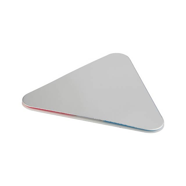 Samolepící štítky ve tvaru trojúhelníku - strieborná