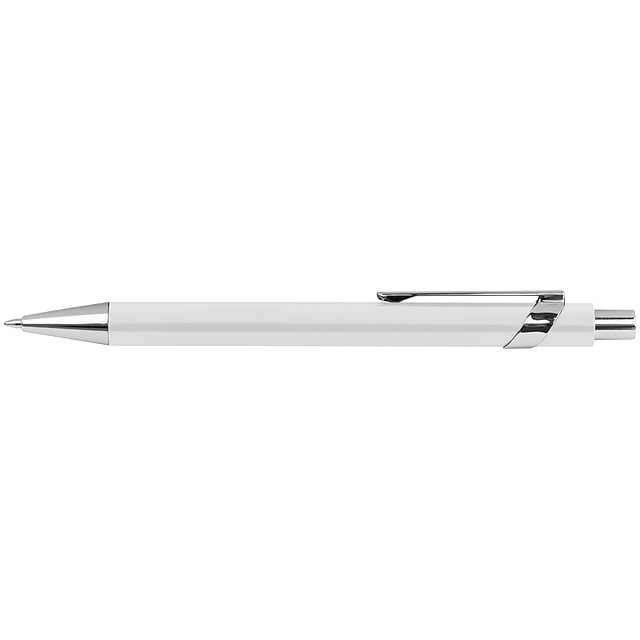 Kugelschreiber aus Metall - Weiß 