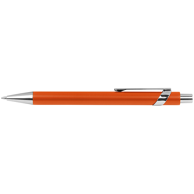 Kovové kuličkové pero - oranžová