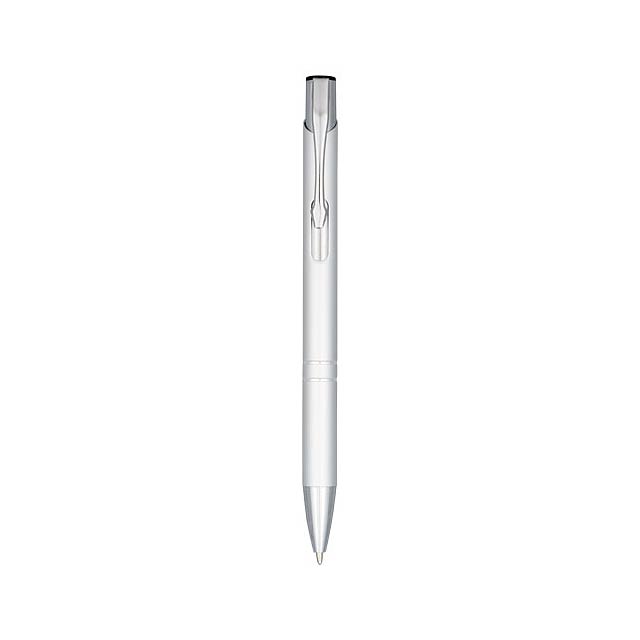 Anodizované kuličkové pero Moneta - stříbrná